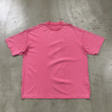 Skatercore Chrome logo – 2024 Summer New Washed Oversized Tshirt Worn Out Retro Distr