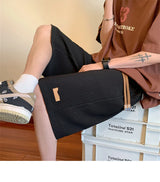 summer running baggy y2k shorts for men casual gym sport short pants threaded solid drawstring basketball bermuda masculina unique shorts style 3532