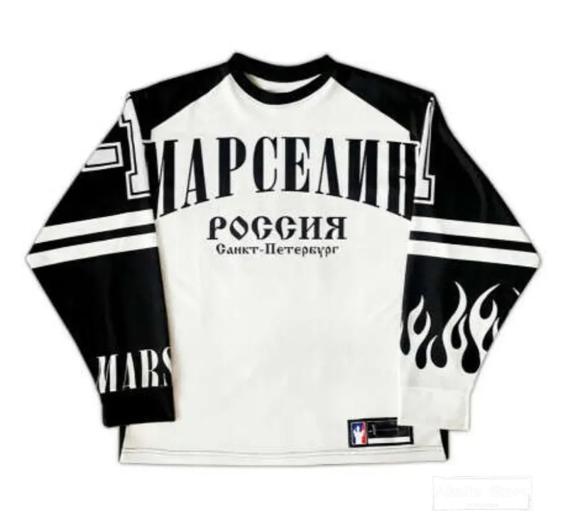 Cyberpunk Vintage t-shirt – Harajuku Y2K Hip Hop Sprots Long Sleeves T Shirts Men Street