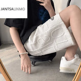 2023 Summer New Light Luxury Fashion Casual Shorts Men Loose All-match Shorts Boutique Clothing Simple Style Shorts Men