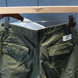 multi pocket cargo shorts mens casual all match loose feet summer ins trend five point pants straight denim pants streetwear multi-pocket cargos