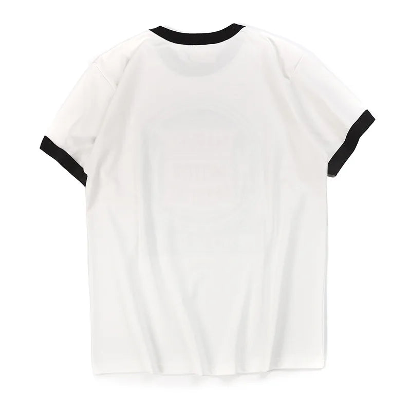 Skatercore Graphic tee – Summer Mens Short Sleeved New Cotton Letter Printing Locomot