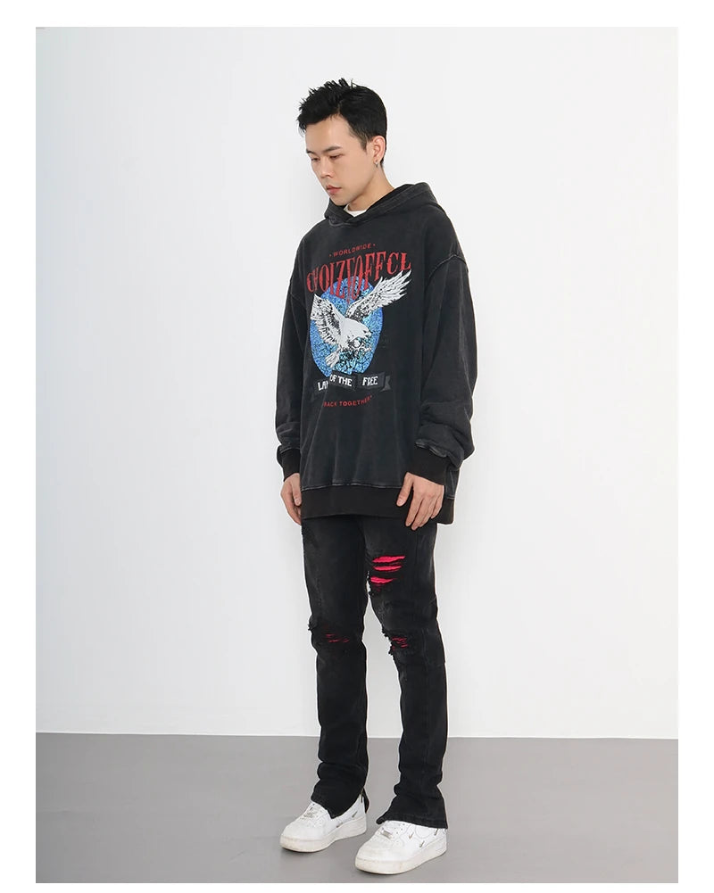 knee ripped patchwork jeans for men hip hop skinny biker taped jean trouser slim fit black denim pants fashion streetwear jogger unique joggers style 3021