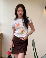 harajuku anime streetwear shirt with layered pastel comic panels