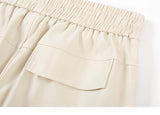 High Street Cargo Jogging Shorts Functional Khaki Cargo Shorts Men's Waterproof Zipper Pockets Casual Baggy Sweat Shorts