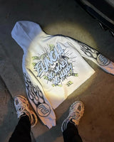 Anime Aesthetic Tee – Harajuku Money Face Print Hoodies Women Graphic Y2K Top Over – Streetwear Fashion for Men & Women