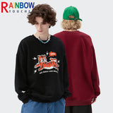 Glitchcore Design – Rainbowtouches 2022 New Mens Long Sleeve Vintage – Edgy Streetwear for All Genders