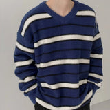 varsity knit sweater with retro streetwear styling for fall and winter outfits, ideal for men’s fashion and seasonal streetwe