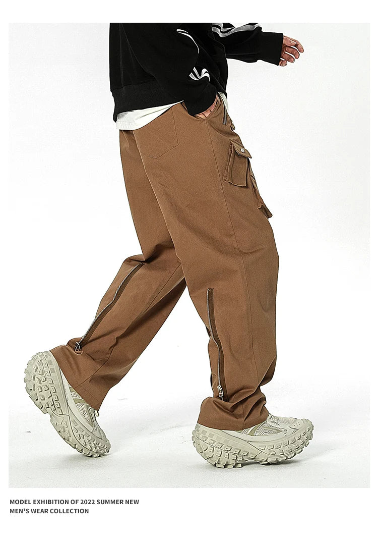 men streetwear fashion loose casual wide leg techwear cargo pants track trousers women harem trousers joggers sweatpants unique joggers style 941