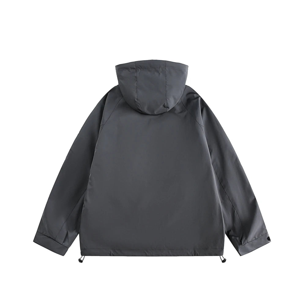 Hooded minimalist quilted graffiti bomber high fashion