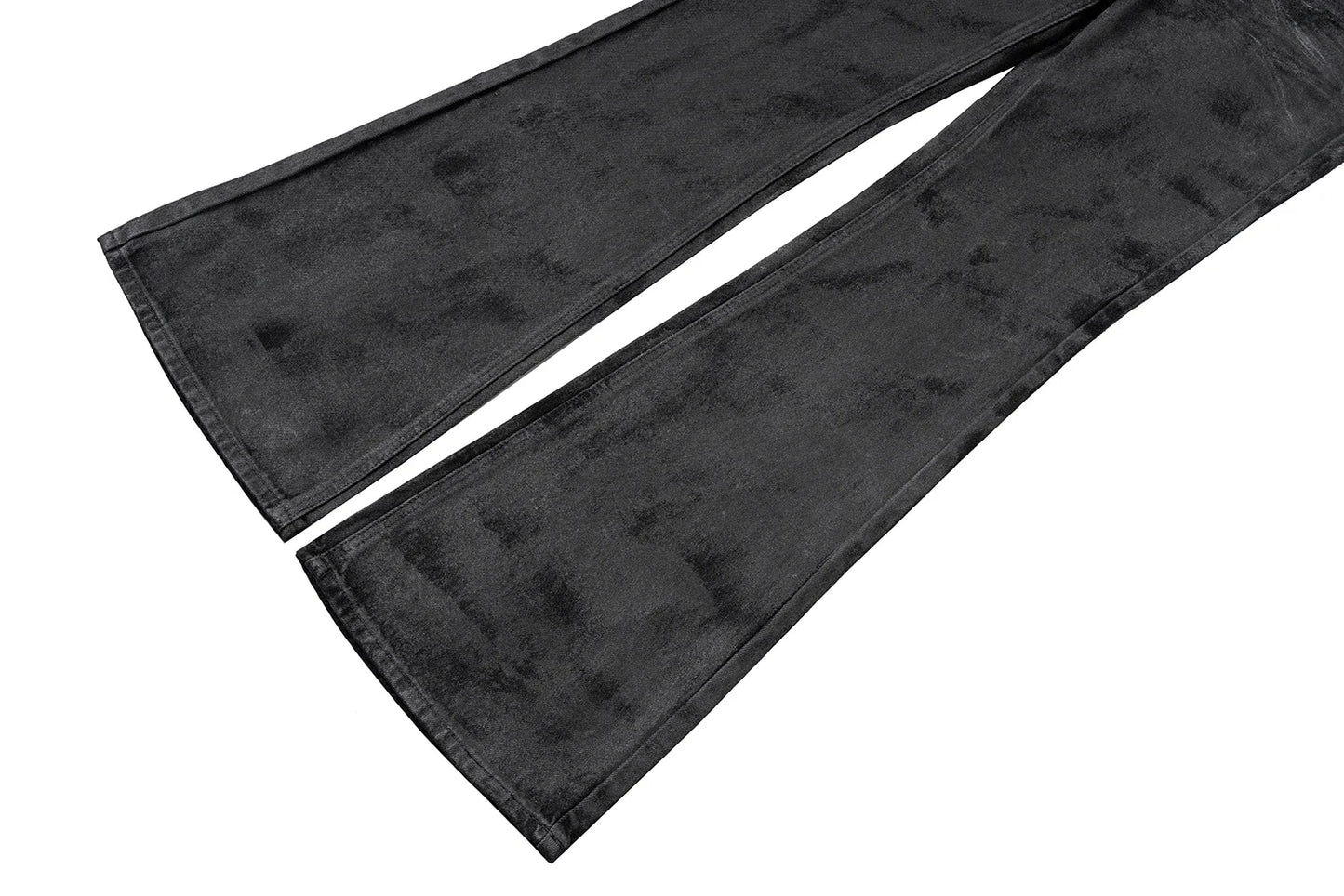 high street hand brushed glue sparkling baggy flare jeans for men y2k pantalones hombre leather pants oversized denim trousers 1 unique jeans style 5510