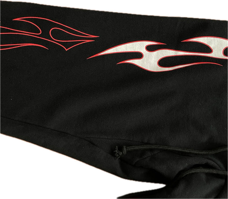 new arrival hs studios airbrushed skull print high street cotton winter pants sport casual pants menswear bottoms