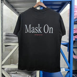 Glitchcore Fashion – High Quality Ih Nom Uh Nit T Shirt Masked Men Letter Printin – Urban Streetwear for Men & Women