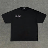 Harajuku Melting smiley – Smart Casual Harajuku Streetwear Graphic Y2K Tops Goth Men C