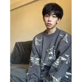y2k flame knit sweater in soft cotton blend for fashion-forward fall wardrobes, ideal for men’s fashion and seasonal streetwe