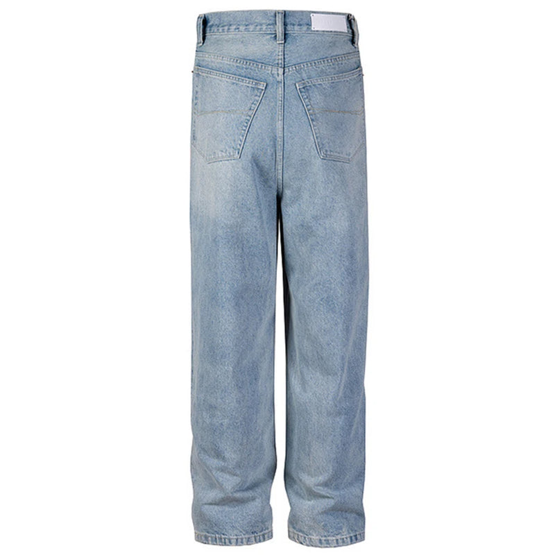 hi street blue jeans men loose wide leg denim pants vintage harajuku streetwear jeans trousers for male unique jeans style 1165
