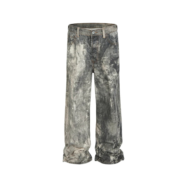 camouflage speckled digital printed jeans for men and women straight casual baggy denim trousers ropa hombre loose cargo pants utility cargo pants
