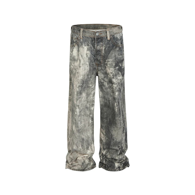 camouflage speckled digital printed jeans for men and women straight casual baggy denim trousers ropa hombre loose cargo pants utility cargo pants