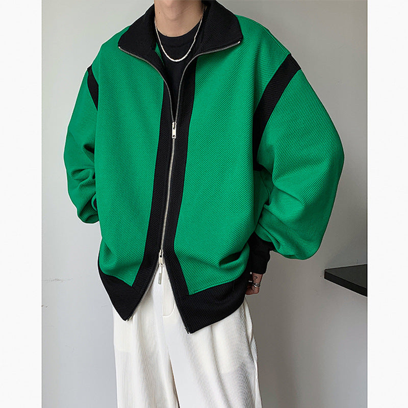 minimalist streetwear jacket, bold fashion piece, aesthetic