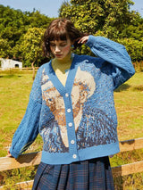 grunge knit sweater with heavyweight fabric, layered urban look for cold weather, street fashion menswear trend for seasonal 