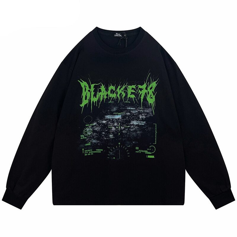 "Top Speed" Unisex Men Women Streetwear Graphic Sweatshirt Daulet Apparel