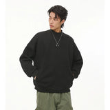 Stand Collar Half Zipper Pullover Casual Sweatshirt Men Women Streetwe