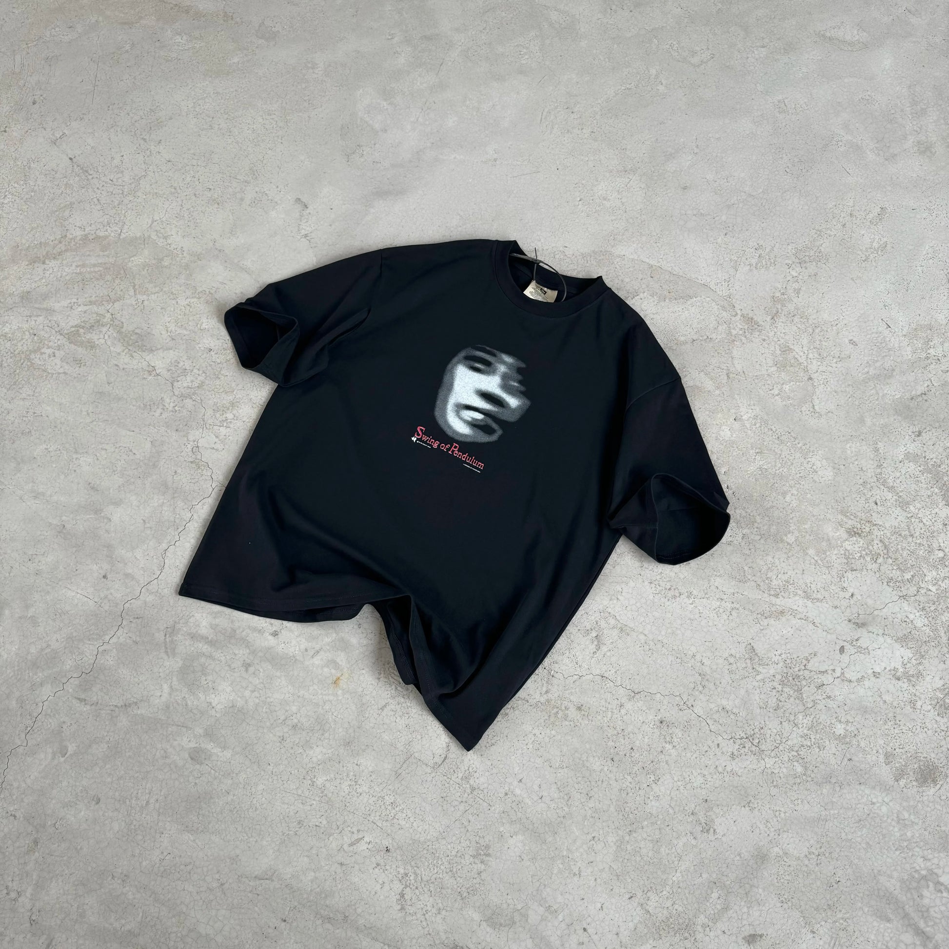grunge aesthetic print tee featuring 24ss vintage vtg retro high street phantom avatar print 100 cotton casual loose tops t shirt