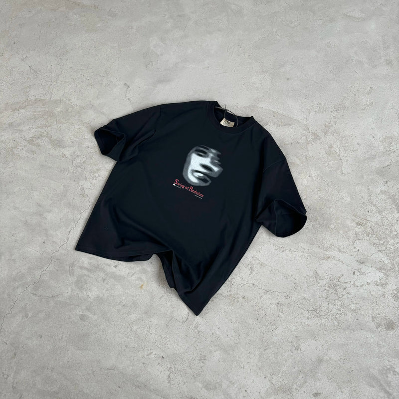 grunge aesthetic print tee featuring 24ss vintage vtg retro high street phantom avatar print 100 cotton casual loose tops t shirt