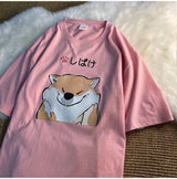 Gothic Graphic tee – Japanese New Summer Pure Cotton Cartoon Printed Short Sleeve