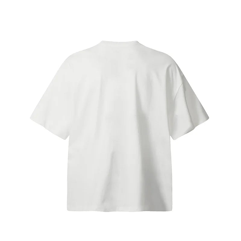 Vaporwave Fashion – Summer New Saint T Shirt Chaopai 3D Steel Nails Direct Spray – Edgy Streetwear for All Genders