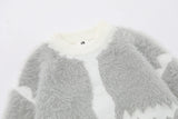 imitation mink fur antarctic velvet knit sweaters winter mens mohair knitwears oversized street wear round neck long sleeve aesthetic street look hoodie, unique limited edition hoodie, streetwear fashion hoodie