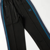 sea blue casual pants men woman loose comfortable side edge weaving stripe embroidery drawstring joggers sweatpants unique joggers style 5277