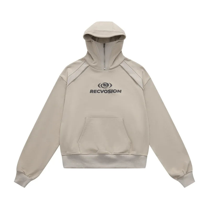 cyberpunk chrome print featuring fashion colorful knitted hooded sweater unisex harajuku sweater warm furry pullover streetwear sweaters hoodies jumpers knitwear