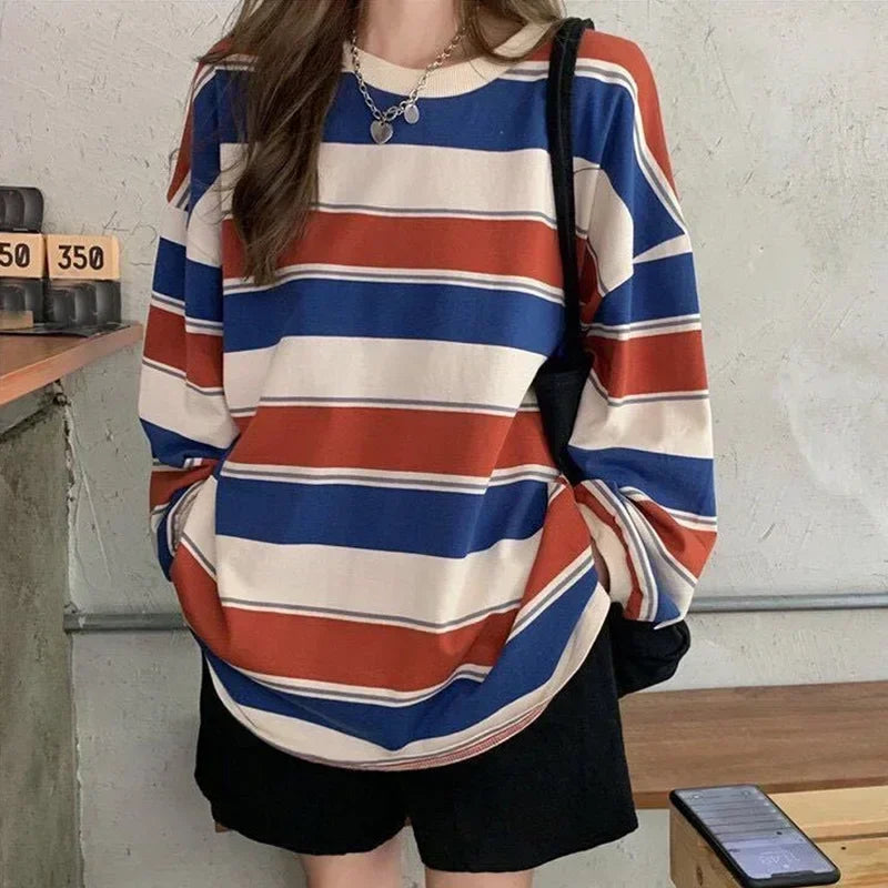 Vaporwave Graphic tee – Women Sweatshirt Long Sleeve Y2K Womens Clothing Anime Hoodi