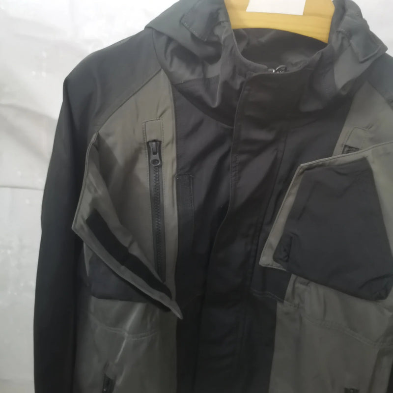 New 2023 Mens Undermycar Armor Zipper Parkas Windproof Hhooded Jacket Tatting Multiple pockets outdoor Wear size M L XL #490