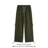 hip hop mens loose fit paratrooper pants drawstring elasticated work pants lightweight quick drying sport climbing trousers relaxed fit trousers