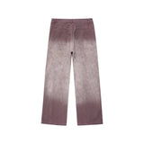 rainbowtouches men jeans unisex pants high street hip hop loose casual couple cargo straight patchwork gradient casual pants unique cargo style 589