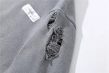 rainbowtouches luxury graffiti hip hop pullover hole oversize sweater men fashion vintage loose long sleeve harajuku sweater streetwear fashion hoodie, Y2K vintage urban hoodie, high quality cotton pullover