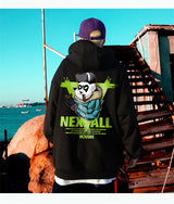 Autumn Punk Panda Printed Hoodie For Men New In Harajuku Fashion Fleece