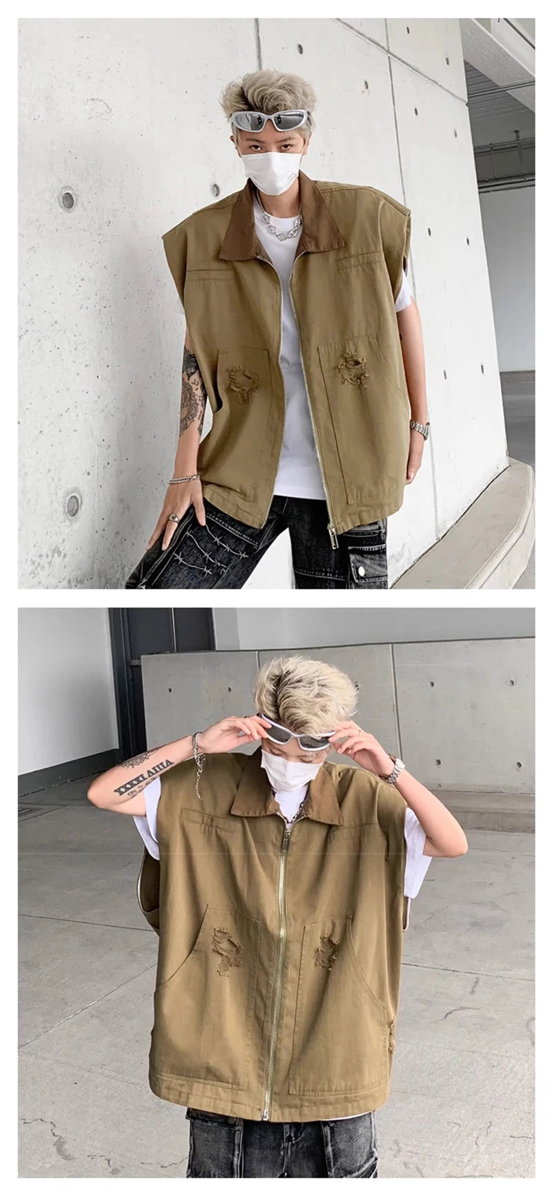 double-layer hoodie, modern streetwear, men's streetwear fashion, trendy oversized fit, urban techwear design, modern hip hop