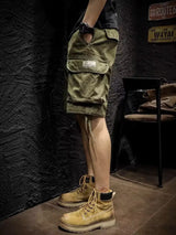Man Cargo Shorts 2024 Summer Men's Fashion Cotton Casual Loose Japanese Korea Hip Hop y2k shorts Streetwear Multipocket Shorts