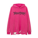 anime crying character featuring fashion skull printed hoodies hip hop retro washed bottom ripped sweatshirt streetwear men hooded warm fleece loose tops hoodies