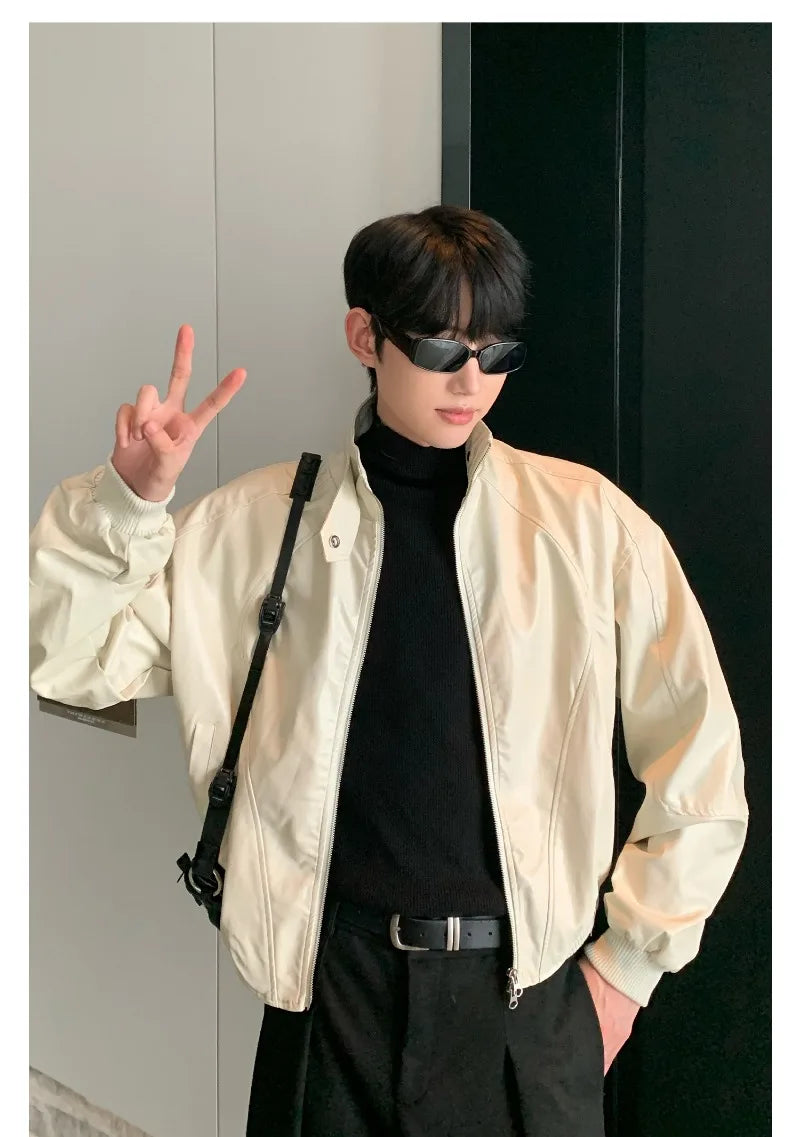 minimalist streetwear jacket, bold fashion piece, aesthetic