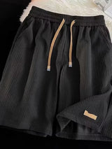 summer running baggy y2k shorts for men casual gym sport short pants threaded solid drawstring basketball bermuda masculina unique shorts style 3551