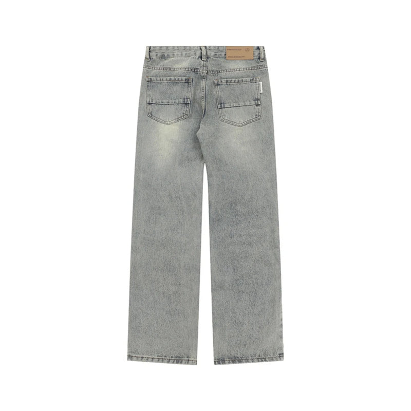 2024 ripped jeans high street straight trousers destroyed hole baggy denim pants vintage retro hip hop 1 unique jeans style 4634
