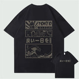 Anime Aesthetic Shirt – Men Hip Hop Streetwear T Shirt Japanese Kanji Cartoon – Edgy Streetwear for All Genders