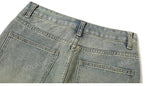 streetwear mens zipper jeans solid color patchwork straight jeans summer casual hip hop denim pants high street loose trousers unique jeans style 3511