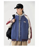 retro baseball bomber, daily drip outerwear, casual outfit