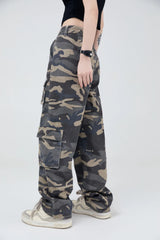 vintage pockets camouflage denim pants men jeans hip hop streetwear military cargo pants unique cargo style 973
