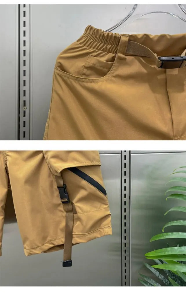 mens shorts loose large size multi pocket overalls summer cotton comfortable cargo pants outdoor casual sports beach pants unique cargo style 1574